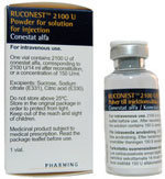 Руконест (Ruconest) В упаковке 1 шт. Прилагается чек подтверждающий подлинность покупки в Немецкой аптеке в Германии, а так же прилагаются оригинальные документы от производителя, на каждой упаковке сертификат качества. Действуют скидки, а так же можно заказать наложенным платежом